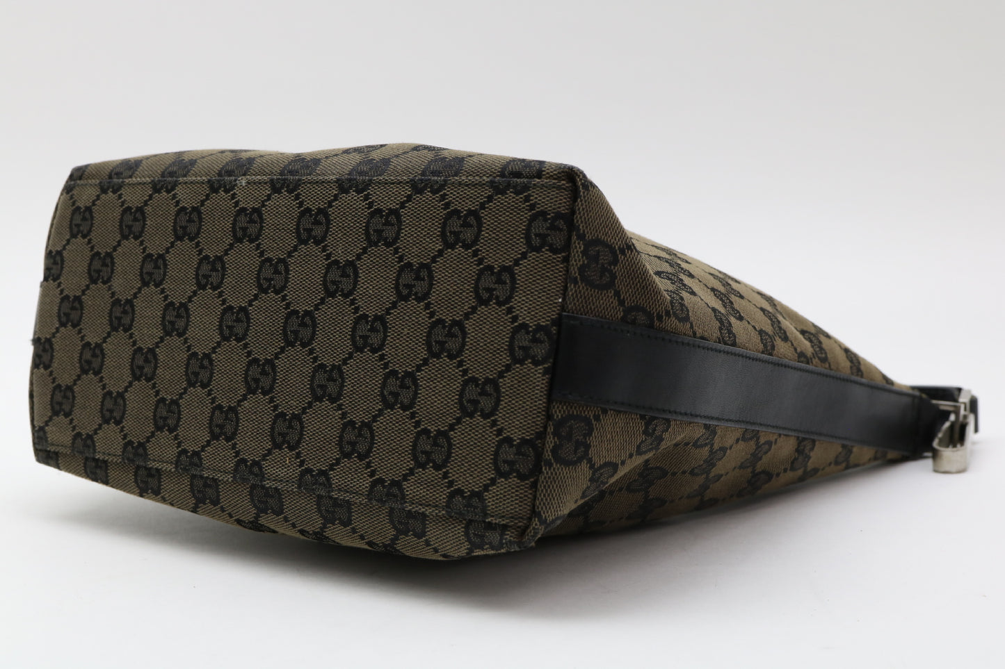 GUCCI GG Canvas Leather Handbag