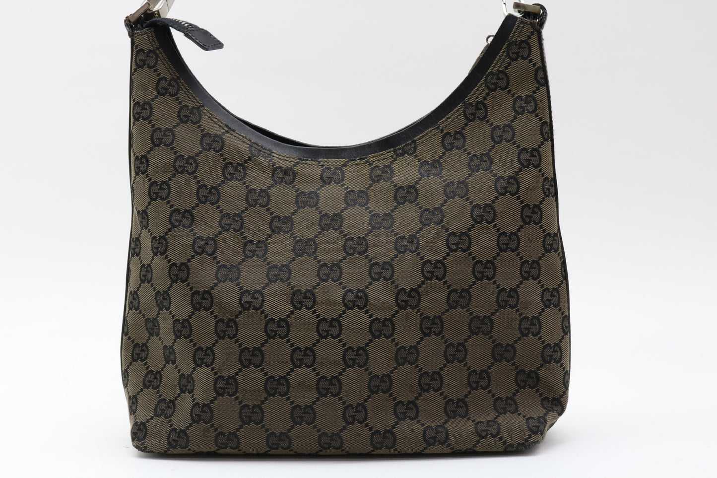 GUCCI GG Canvas Leather Handbag