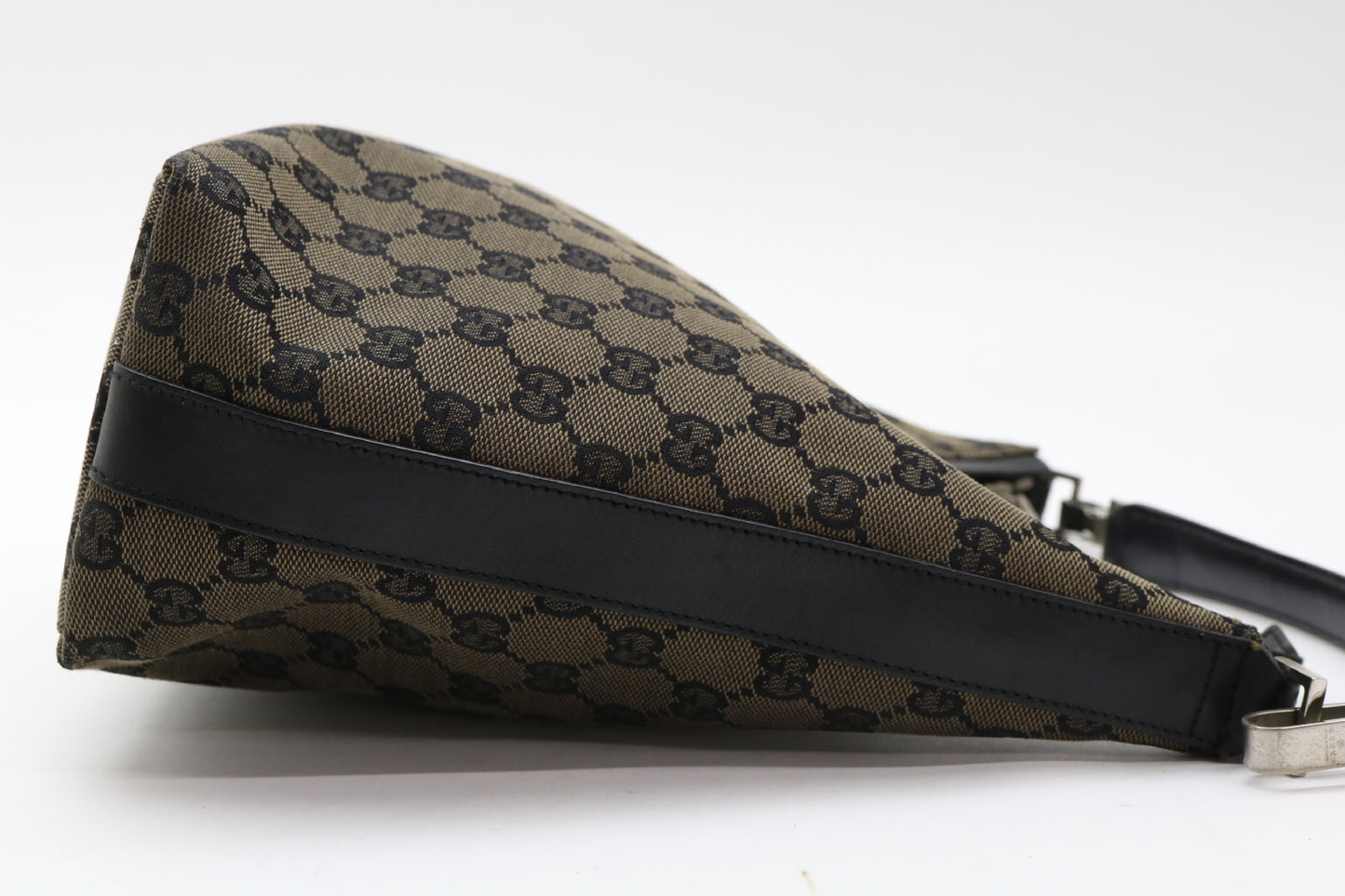 GUCCI GG Canvas Leather Handbag