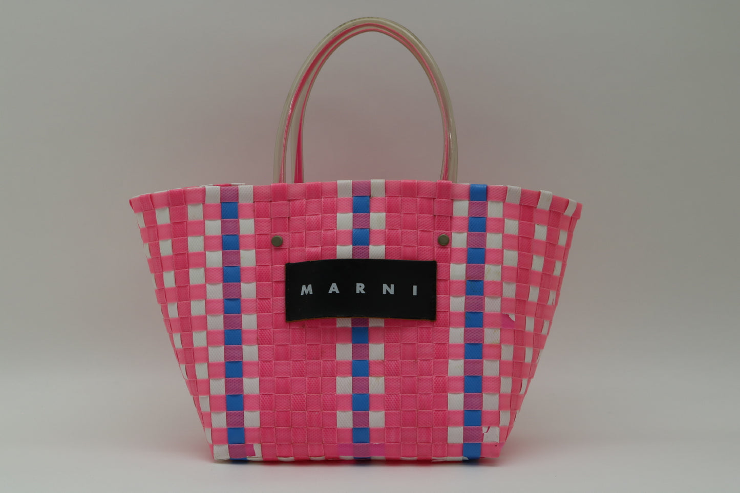 Marni Plastic Flower Cafe Basket Handbag
