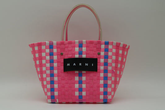 Marni Plastic Flower Cafe Basket Handbag