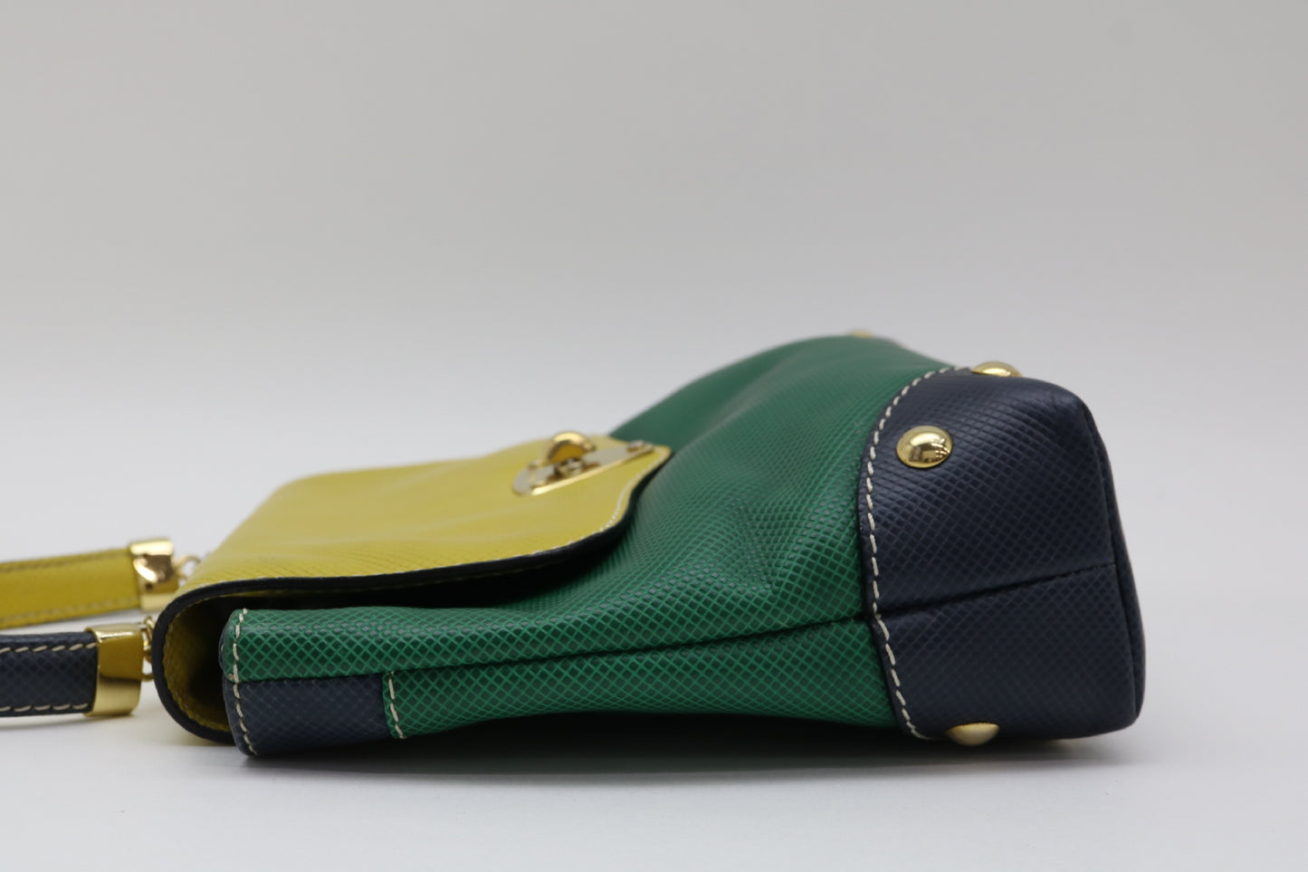 BOTTEGA VENETA Marco Polo Tricolor 2-Way Handbag