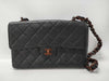 CHANEL Tortoiseshell Chain Shoulder Bag, Caviar Black, GP