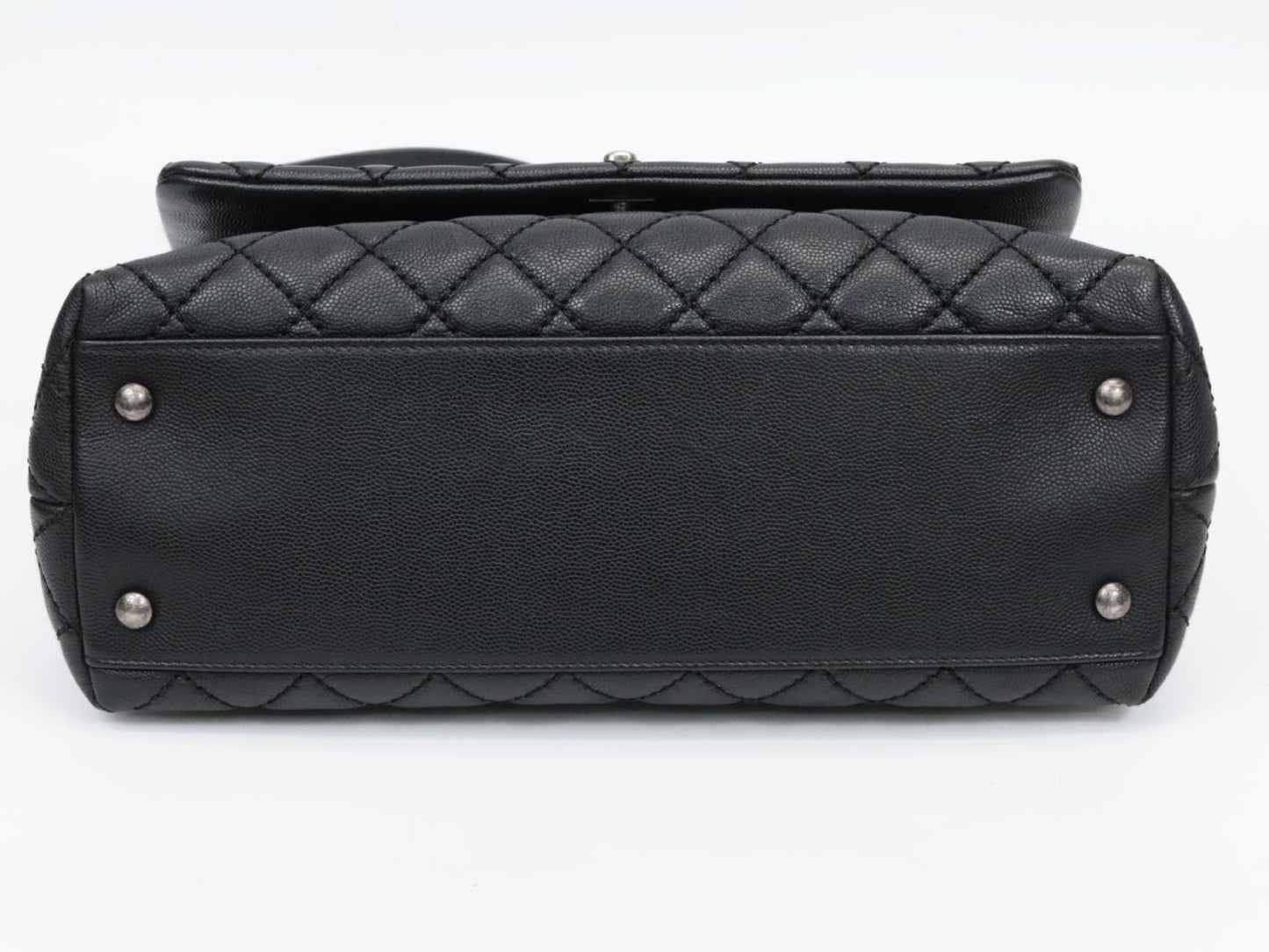 CHANEL Caviar Skin Coco Handle S 21 Series Shoulder Bag