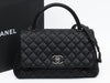 CHANEL Caviar Skin Coco Handle S 21 Series Shoulder Bag