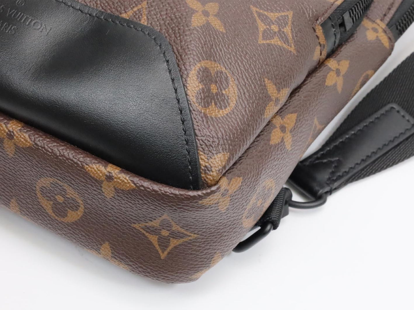 LOUIS VUITTON Monogram Macassar Avenue Sling Bag M46327 with RFID, Shoulder Bag