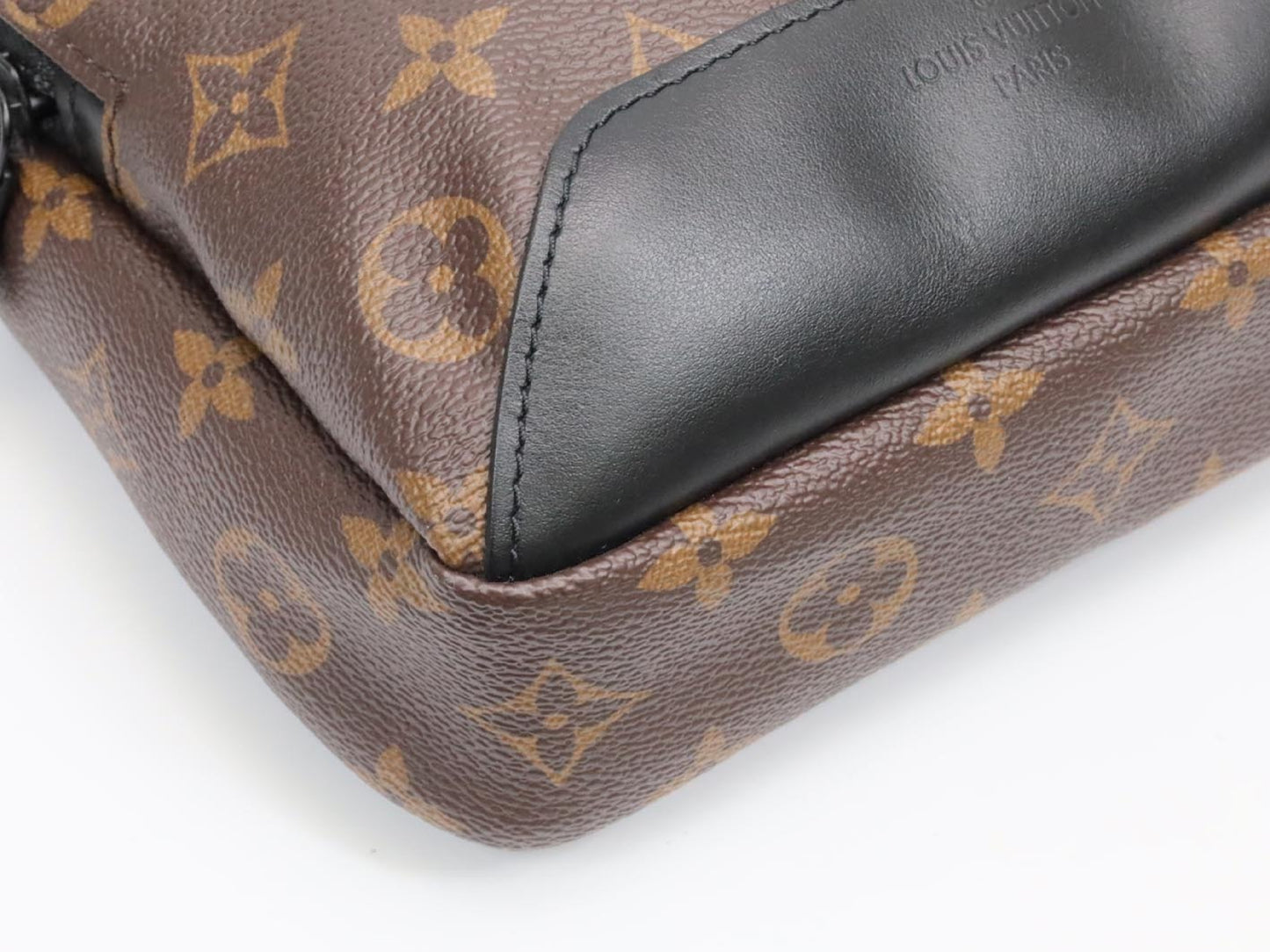 LOUIS VUITTON Monogram Macassar Avenue Sling Bag M46327 with RFID, Shoulder Bag