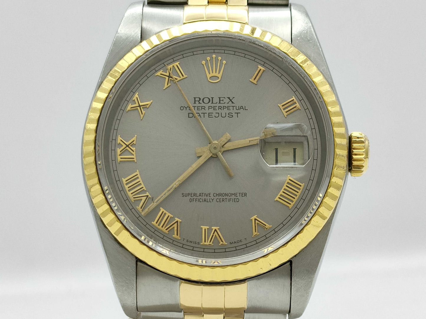 ROLEX 16233 R723096 Gray Roman Men's Watch