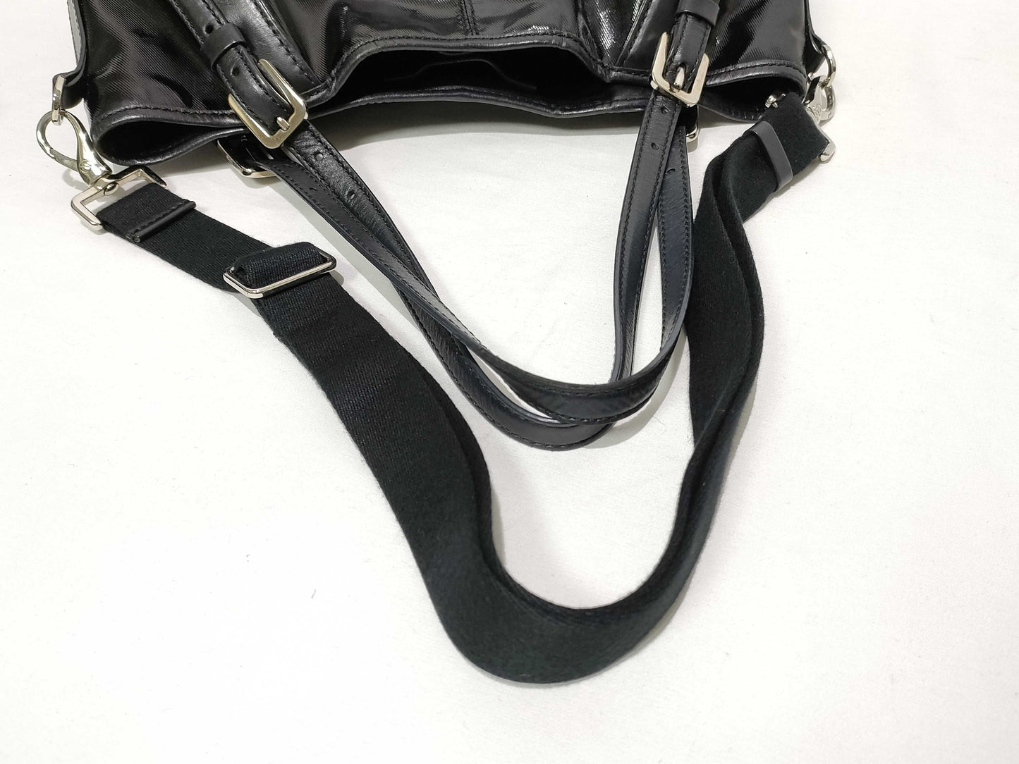 TODS G-Line 2-Way Nylon Handbag, Black