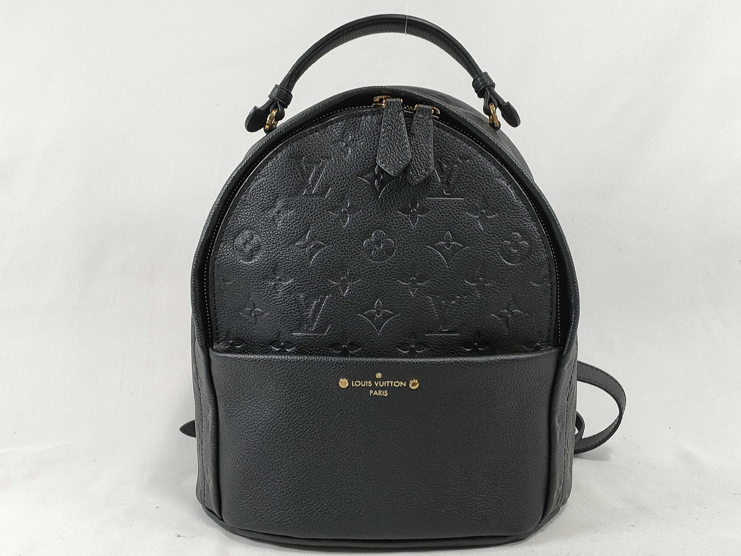 LOUIS VUITTON Monogram Empreinte Sorbonne M44016 CA0178 Black RFID Enabled Backpack