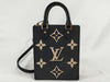 LOUIS VUITTON Monogram Empreinte Petite Sac Plat M57937 Black RFID Enabled Handbag