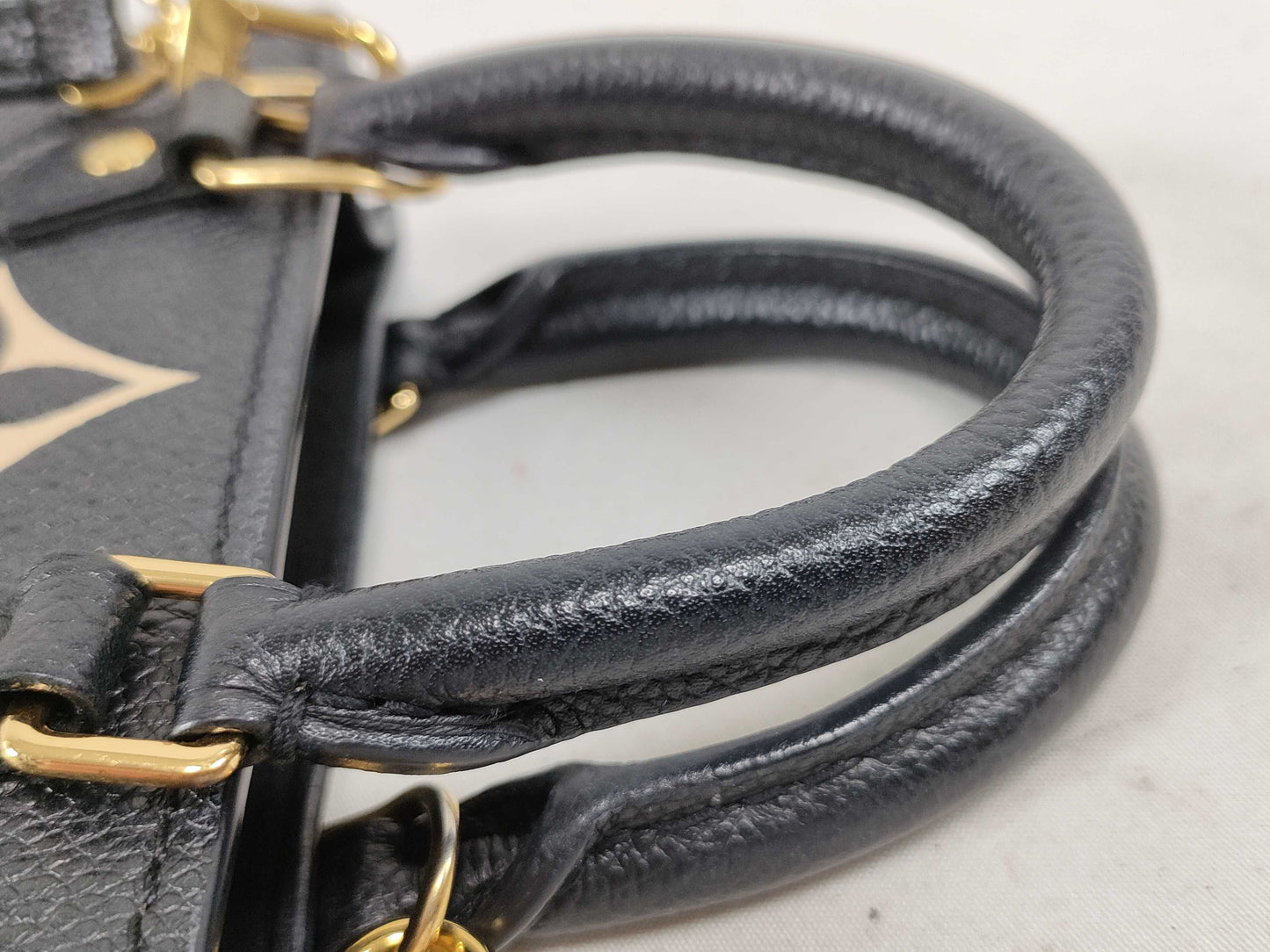 LOUIS VUITTON Monogram Empreinte Petite Sac Plat M57937 Black RFID Enabled Handbag