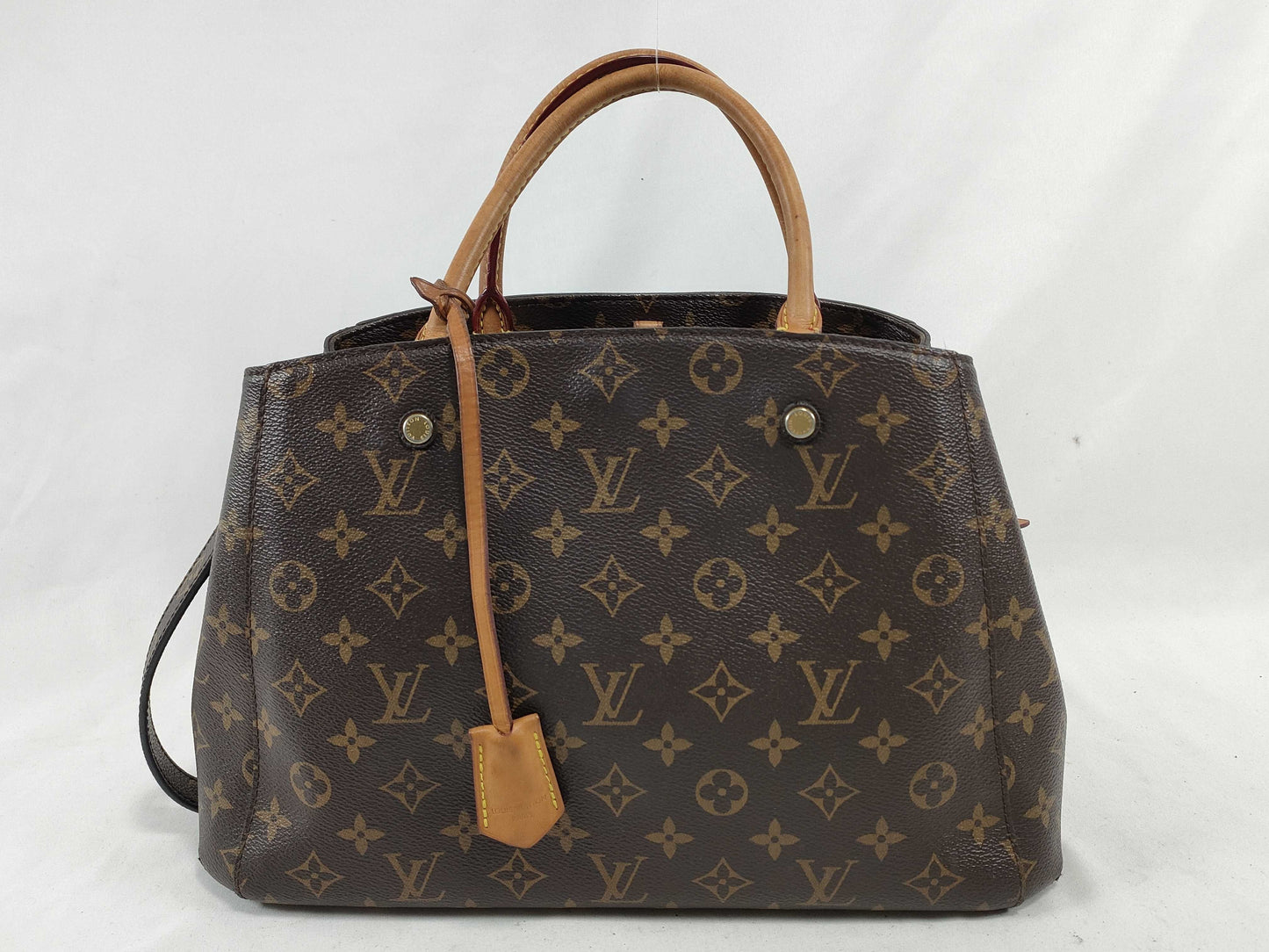 LOUIS VUITTON Monogram Montaigne MM M41056 TR3106 Brown Handbag