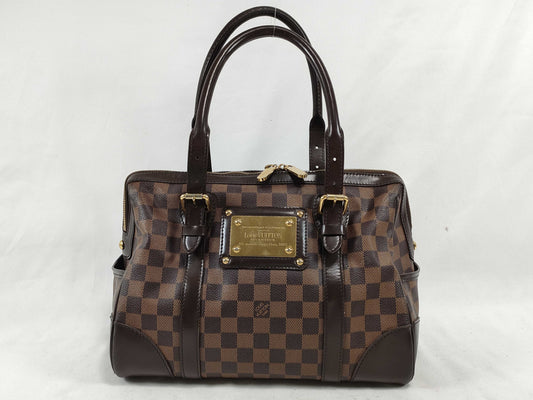 LOUIS VUITTON Damier Berkeley N52000 Brown Boston Bag