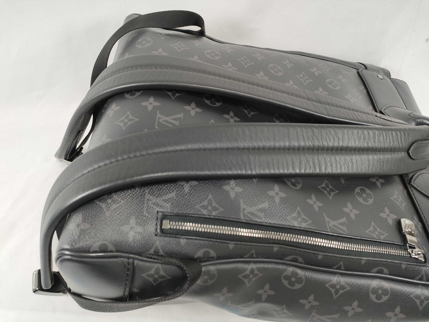 LOUIS VUITTON Monogram Eclipse Steamer Backpack M44052 TR5107 Black Backpack