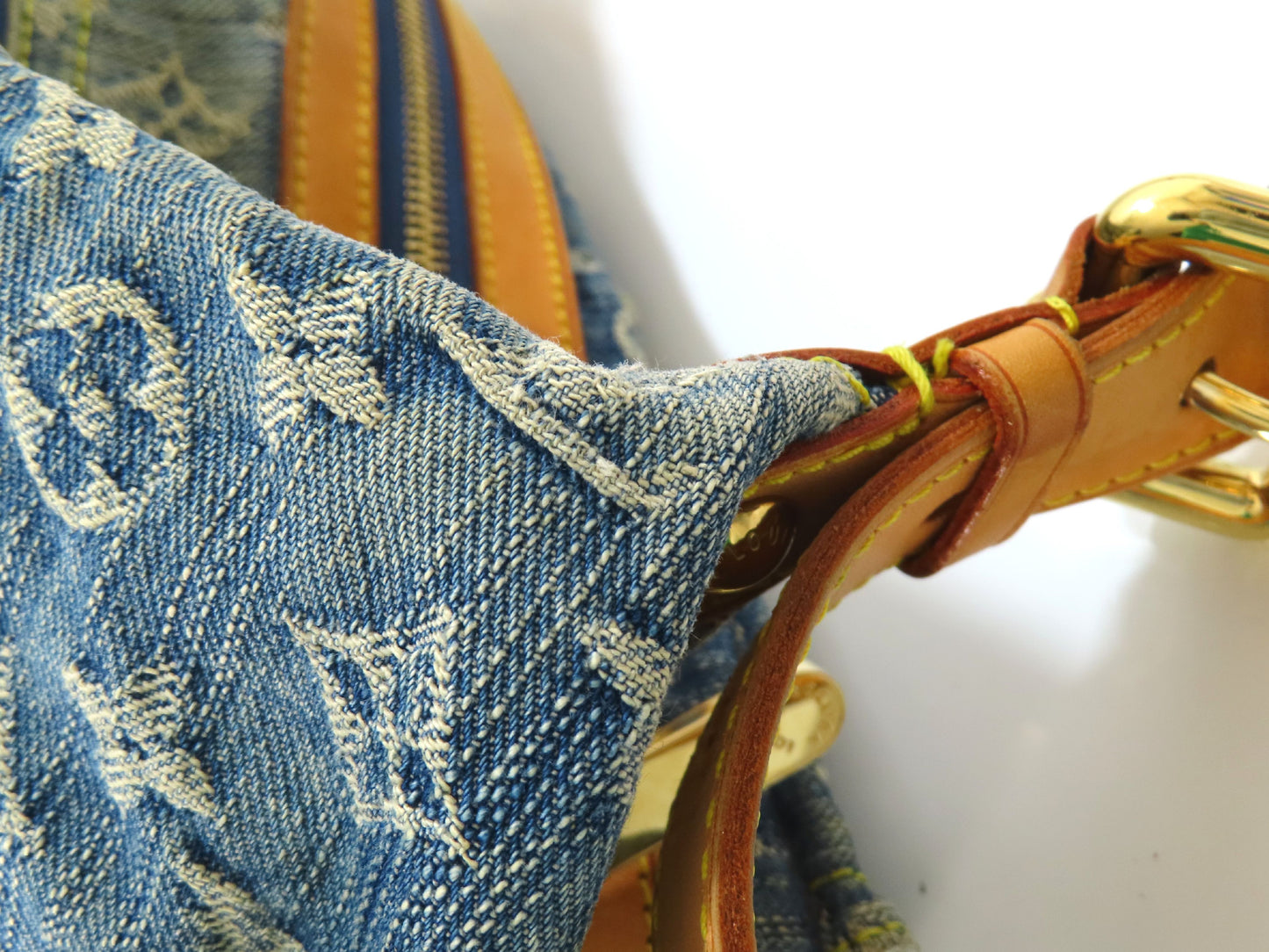 LOUIS VUITTON Monogram Denim Louis Vuitton Monogram Denim Baggy PM Shoulder Bag