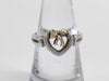 Tiffany & Co. Tiffany Open Heart Ribbon Ring 925 750 Combination Ring
