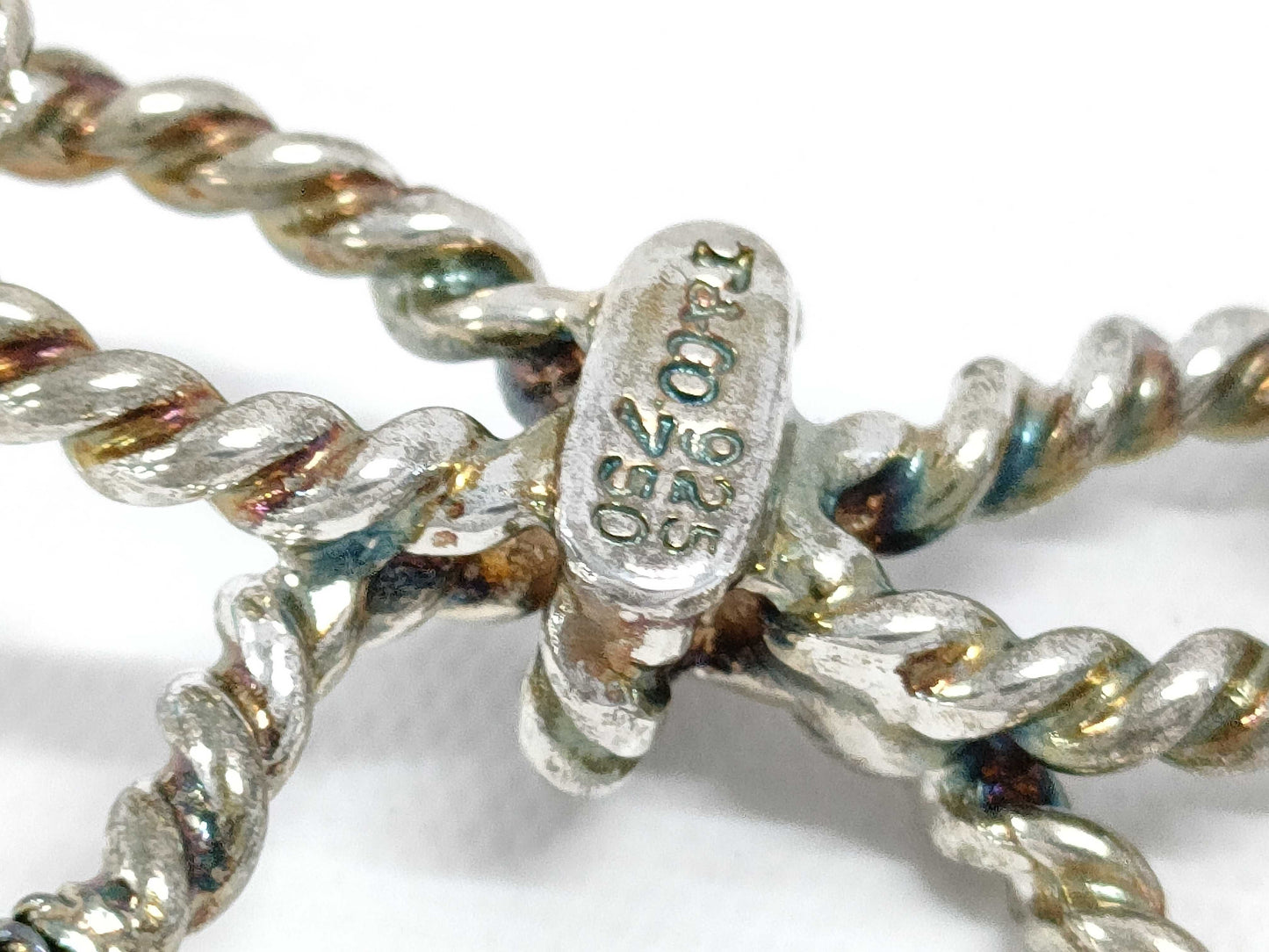 Tiffany & Co. Tiffany Twist Ribbon Brooch 925 750 Combination Brooch