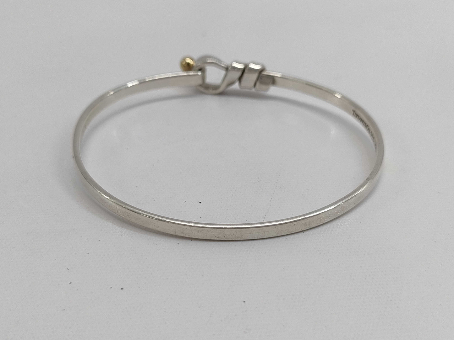 Tiffany & Co. Tiffany Hook & Eye Bangle 925 750 Combination Bracelet/Bangle