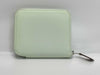 HERMES Silk in Compact Epson Vert Fizz B Stamp Wallet
