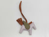 HERMES Rodeo Pegasus PM Charm, Mauve Pale/Beige Marfa/Pan d'Epice Double Stamp Charm