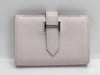 HERMES Bearn Mini Epson Mauve Pale Silver Hardware B Stamp Coin Case