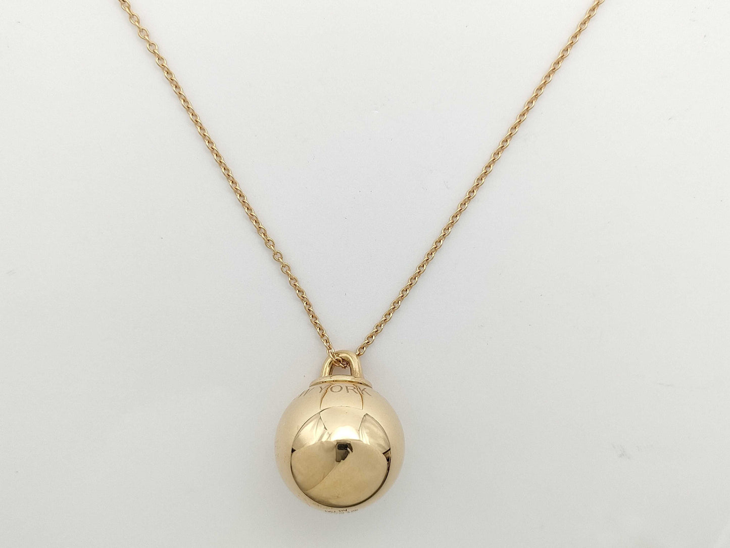 Tiffany & Co. Hardware Ball Necklace in Au750, 19.7g