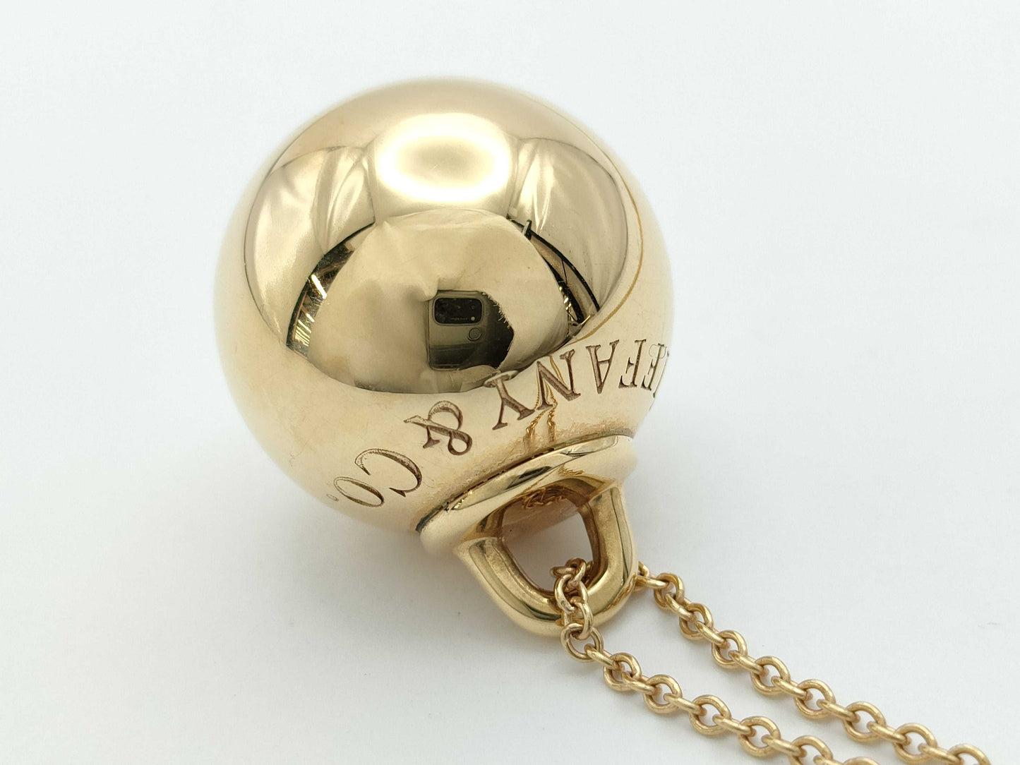 Tiffany & Co. Hardware Ball Necklace in Au750, 19.7g