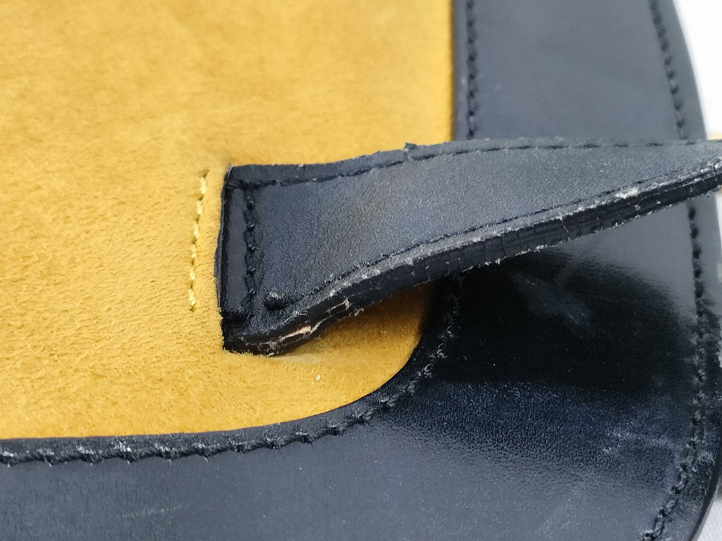CELINE Suede Shoulder Bag with Circle Charm