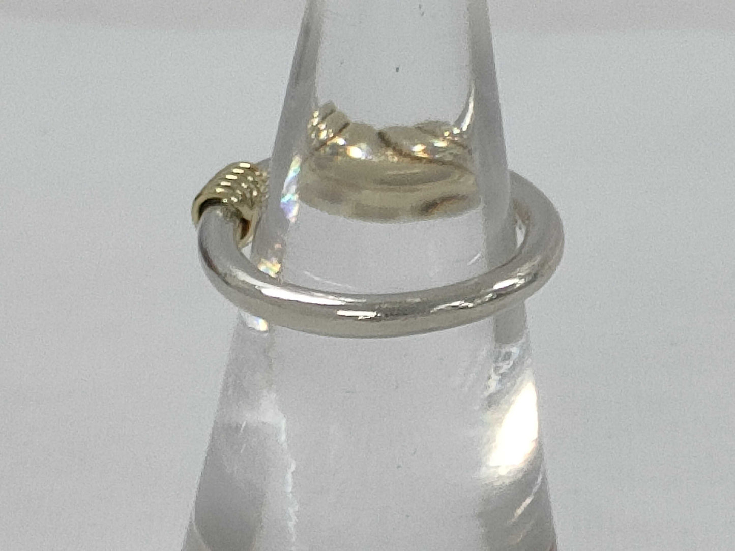 Tiffany & Co. Tiffany SV925 K18 Ring with Bandwidth 3.6g