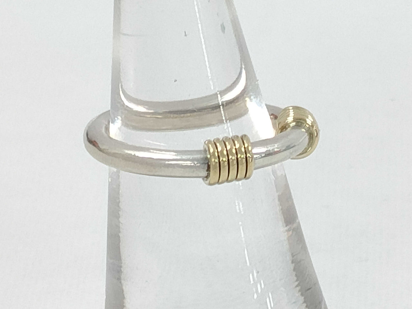 Tiffany & Co. Tiffany SV925 K18 Ring with Bandwidth 3.6g