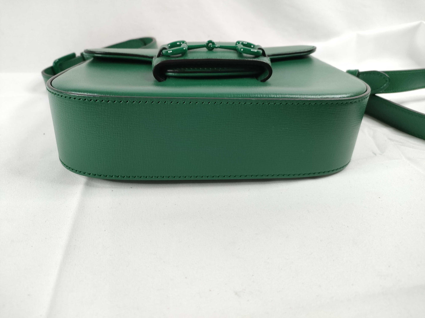 GUCCI Horsebit Shoulder Bag, Green