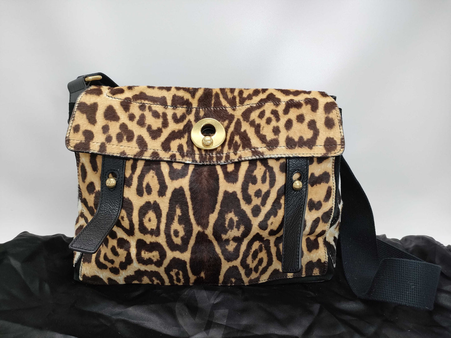 Yves Saint Laurent YSL Animal Print Hand Shoulder Bag