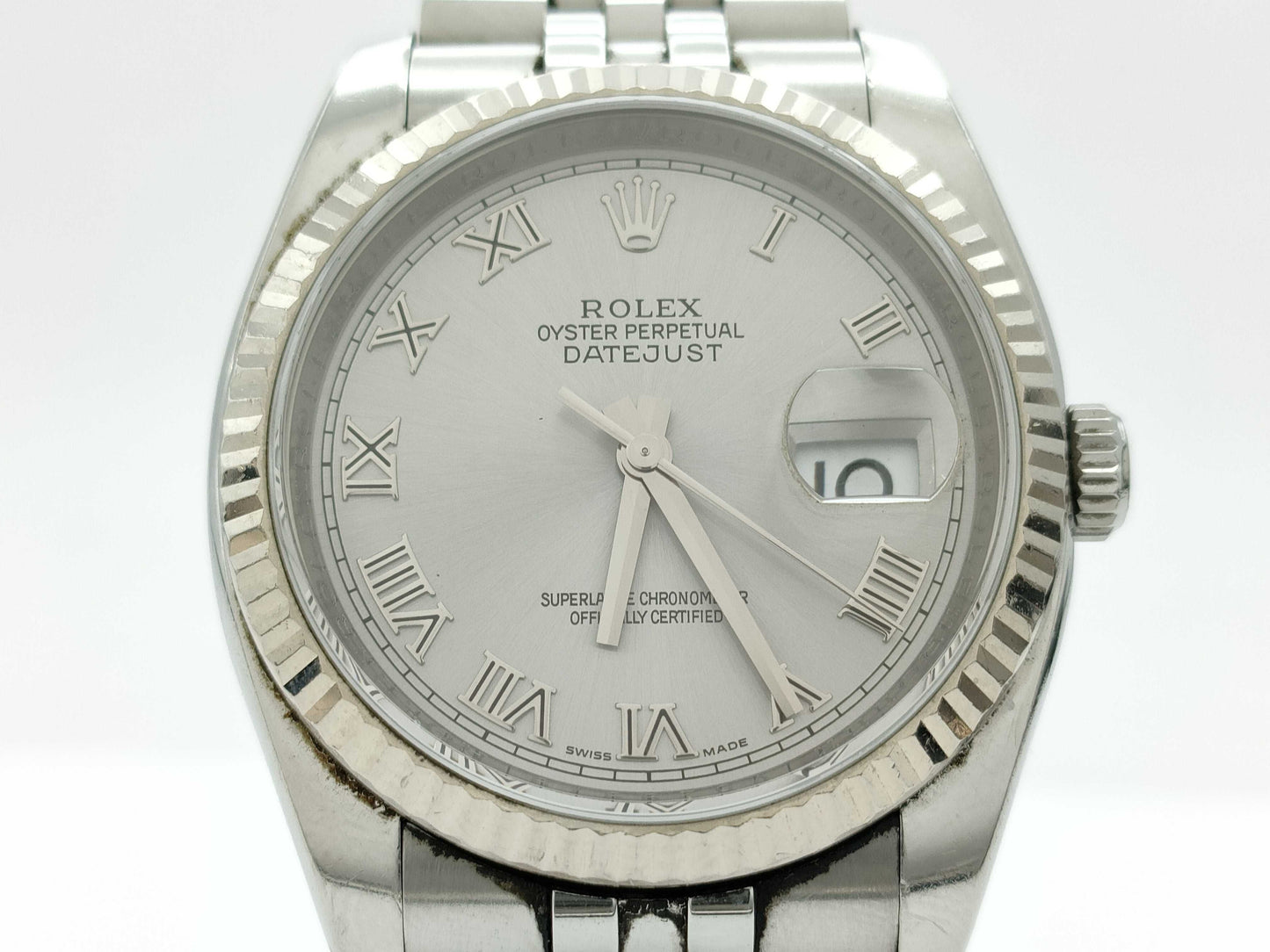 ROLEX 116234 V529979 Silver Dial Men's Watch