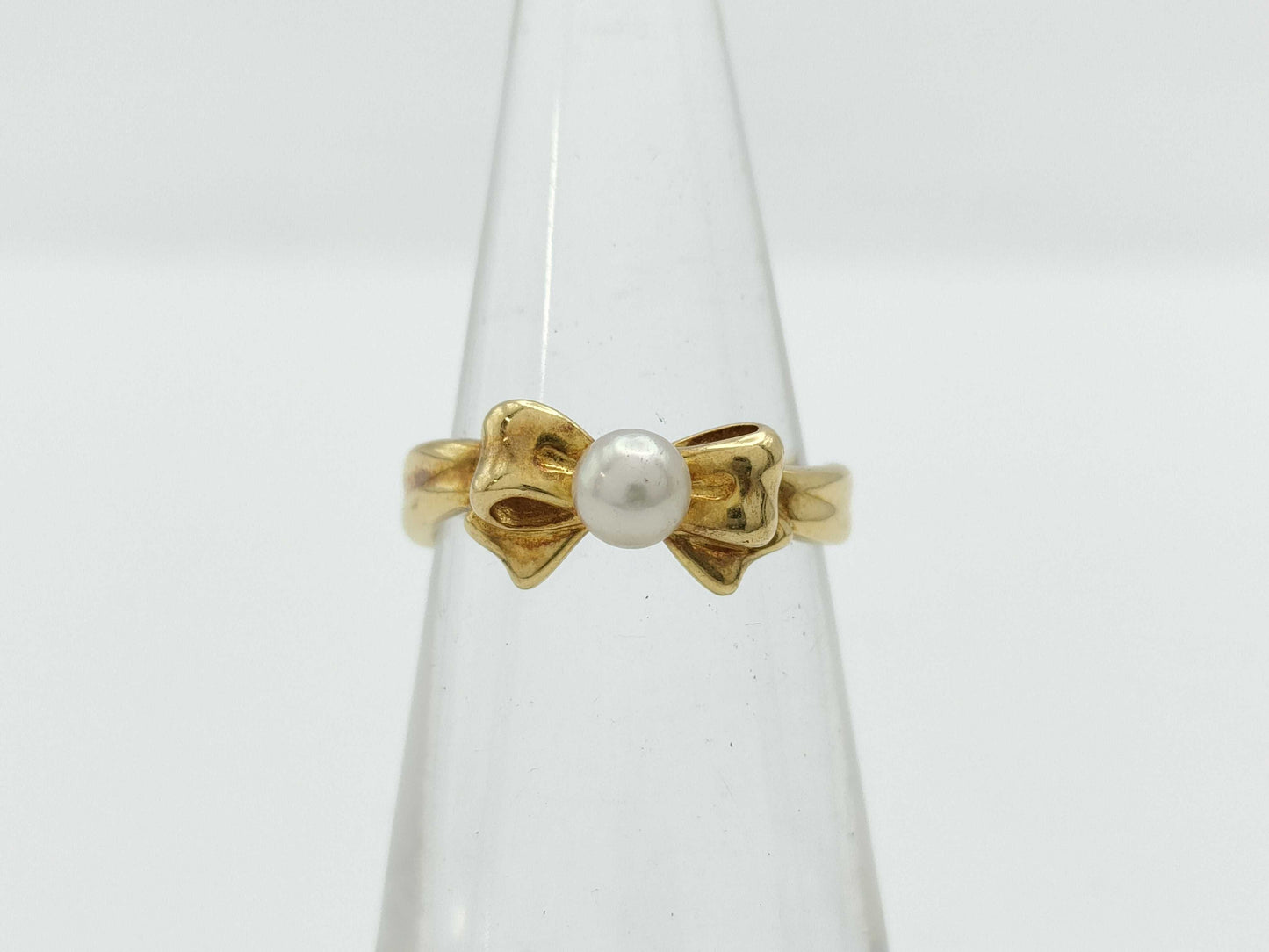 TASAKI Pearl Ring, approx. 3.9mm diameter, 18K gold, 2.2g