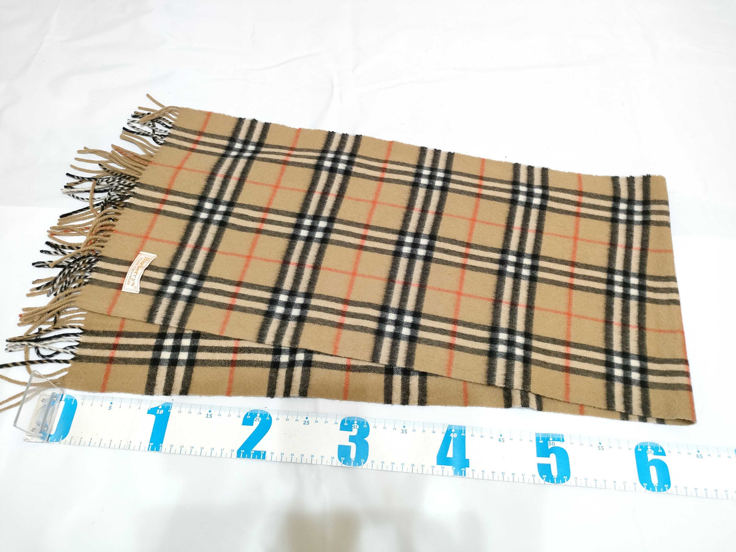 BURBERRY 100% Cashmere Nova Check Scarf