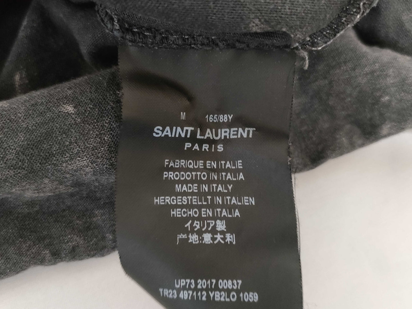SAINT LAURENT Saint Laurent cut and sew T-shirt