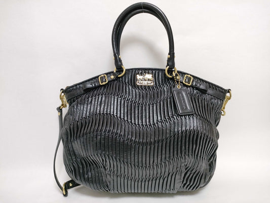 COACH Madison Gathered Leather 2-Way Handbag