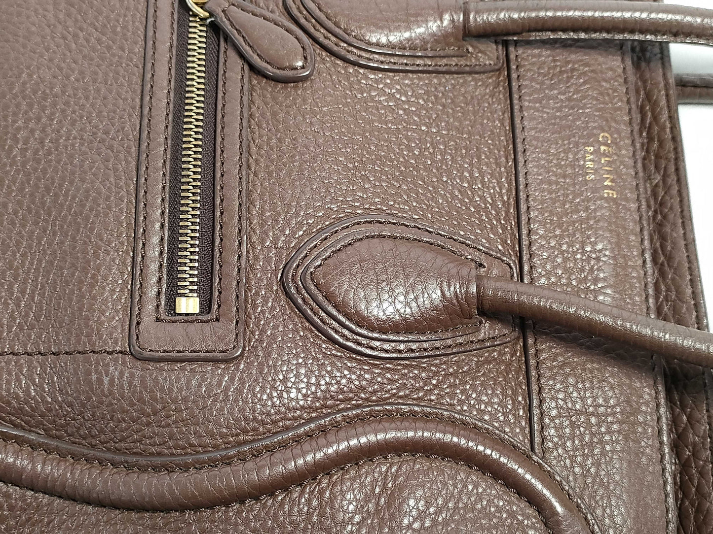 CELINE Luggage Nano Shopper Handbag