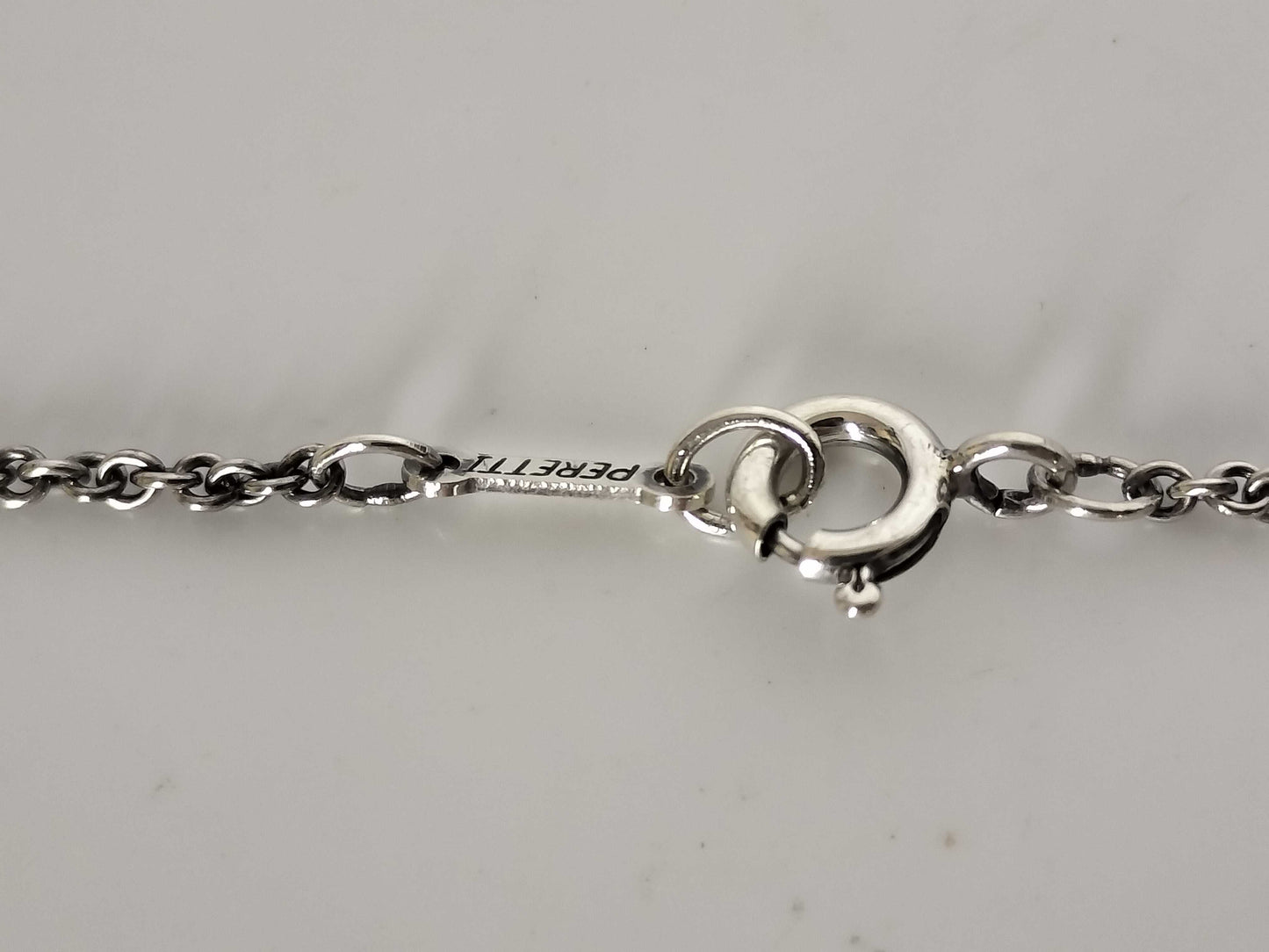 Tiffany & Co. Open Heart Tiffany Necklace, Large Open Heart, Ag925 Necklace