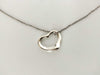 Tiffany & Co. Open Heart Tiffany Necklace, Large Open Heart, Ag925 Necklace