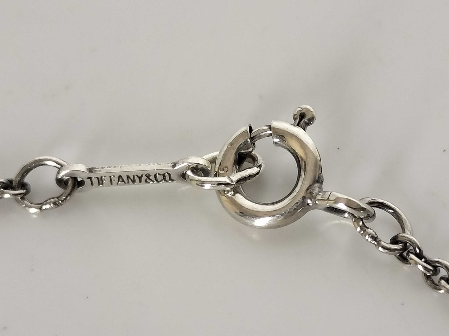 Tiffany & Co. Open Heart Tiffany Necklace, Large Open Heart, Ag925 Necklace
