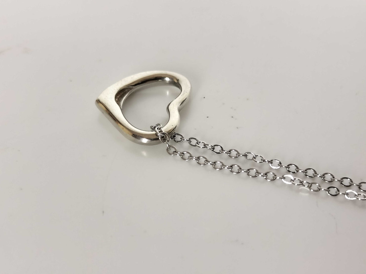 Tiffany & Co. Open Heart Tiffany Necklace Open Heart Ag925 Necklace