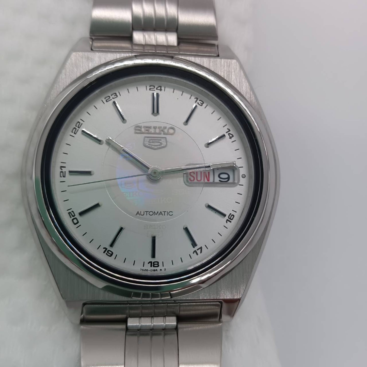 SEIKO Seiko Five 72S6-8760 025534 White Dial Automatic Men's Watch