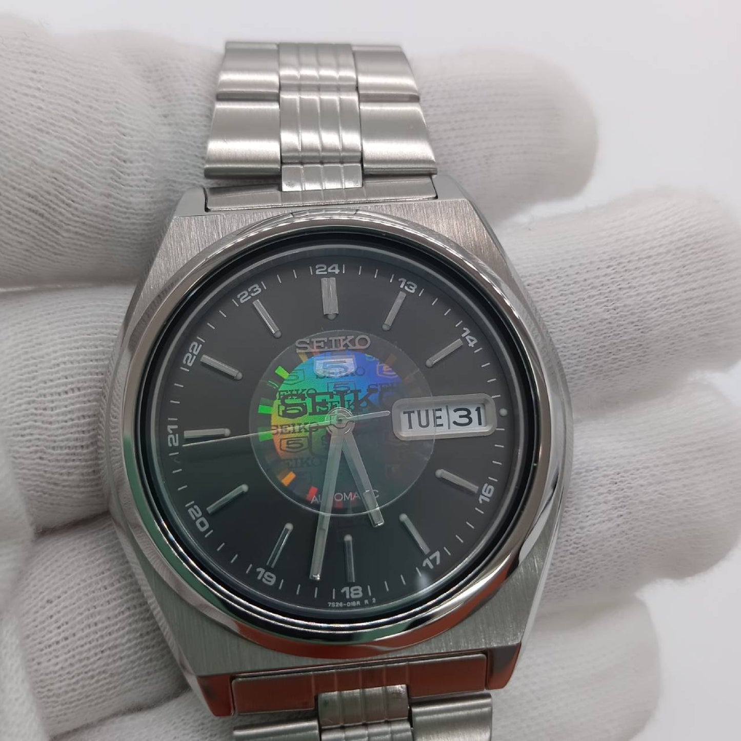SEIKO 5 72S6-8760 021326 Black Dial Automatic Men's Watch