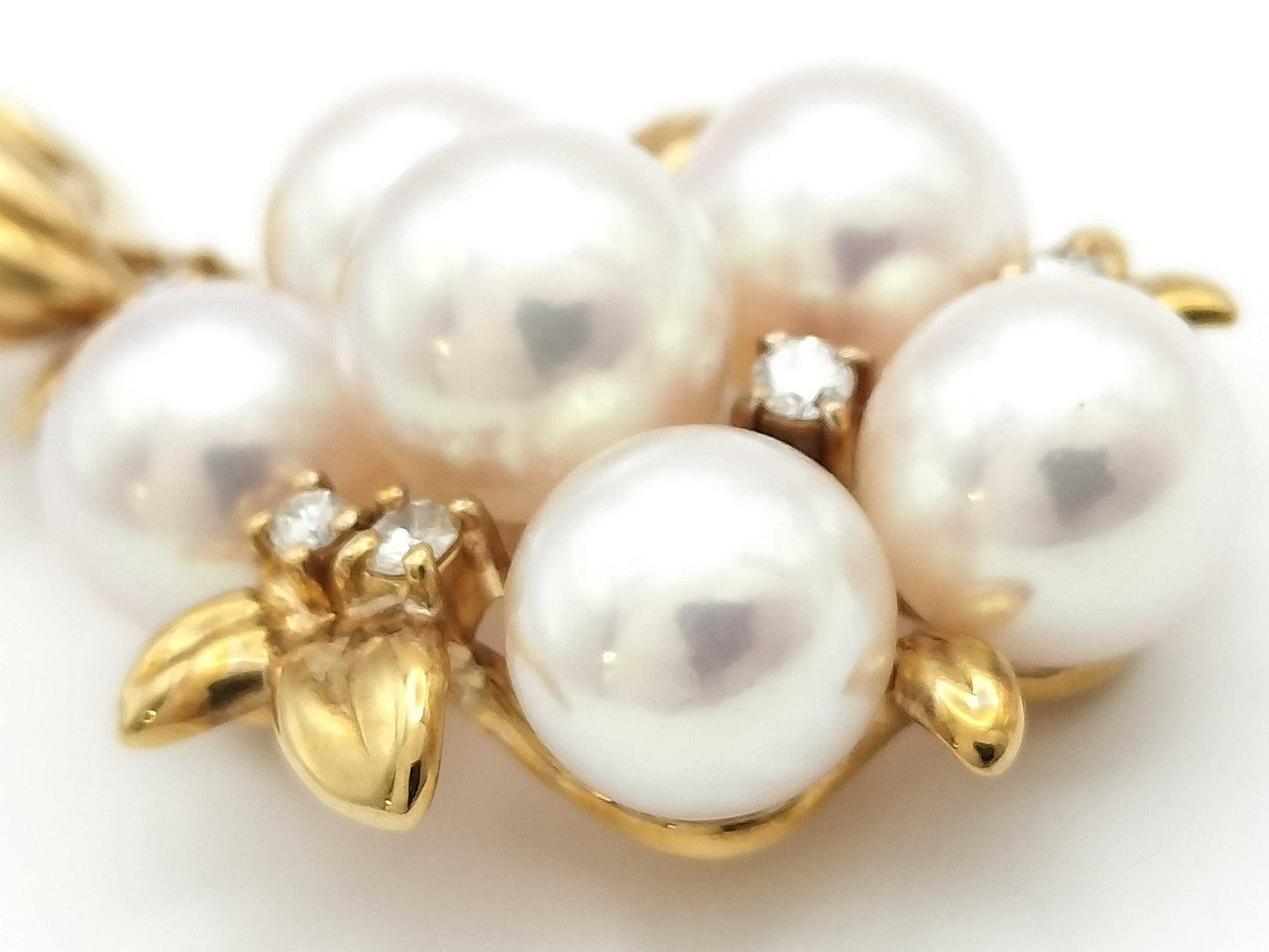 TASAKI Pearl Diameter: Approx. 6.0-6.7mm, D0.08ct, 18K Gold, 6.0g Pendant Top
