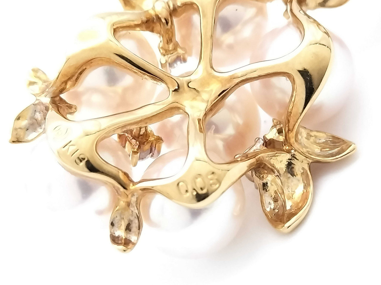 TASAKI Pearl Diameter: Approx. 6.0-6.7mm, D0.08ct, 18K Gold, 6.0g Pendant Top