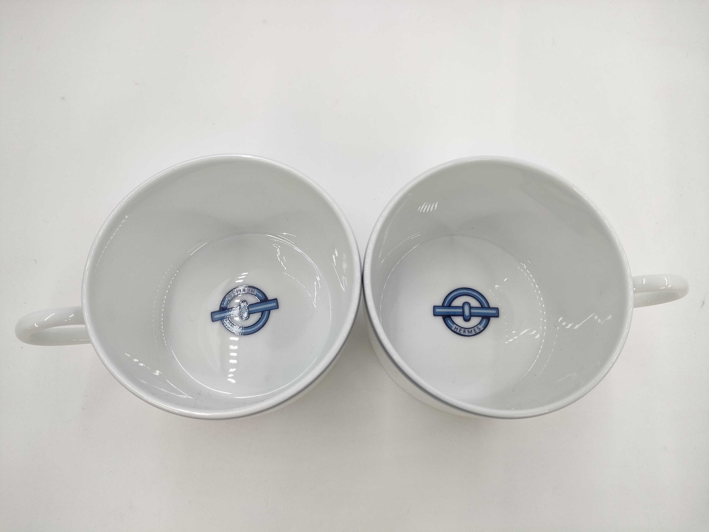 HERMES Chaine d'Ancre Cup and Saucer Set of 2