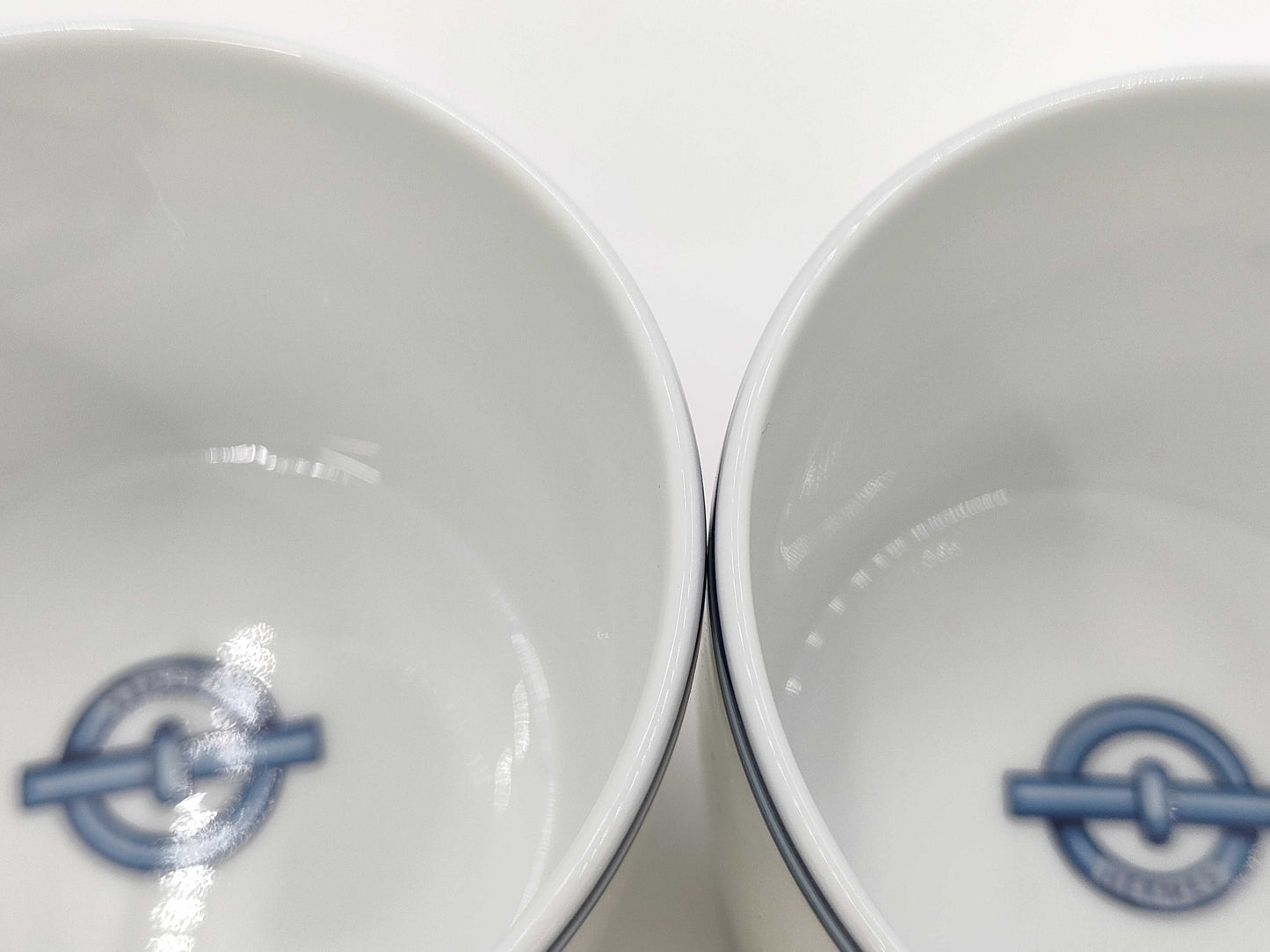 HERMES Chaine d'Ancre Cup and Saucer Set of 2