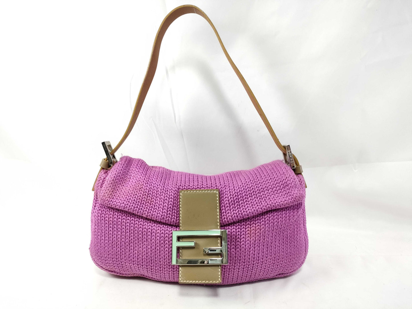 FENDI Mamma Bucket Knit Shoulder Bag